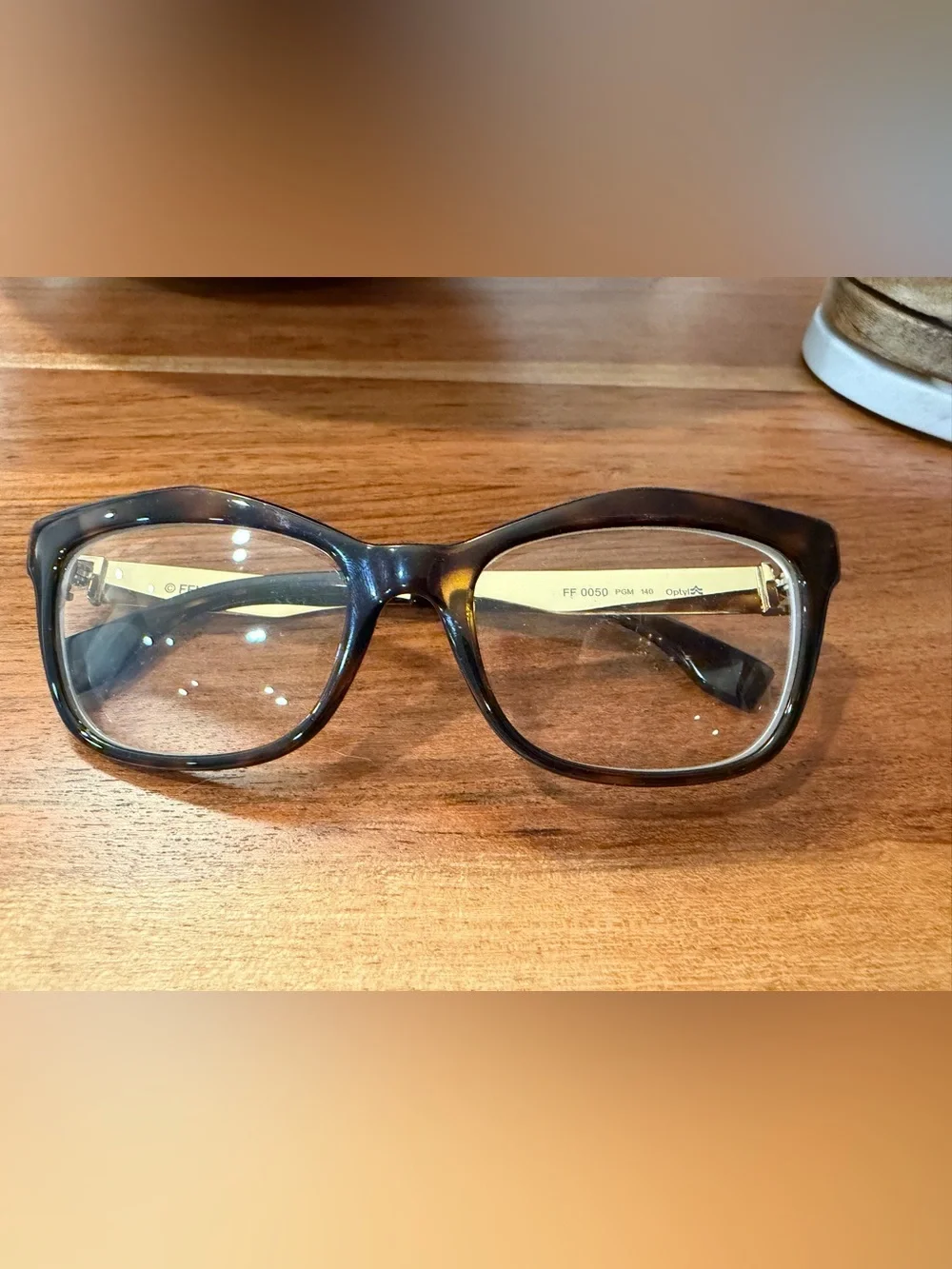 Fendi Designer Eyeglasses Frames FF0050 Needs lenses EUC Quiet Luxury